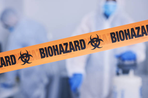 Professional Biohazard Cleanup technician working in Scituate, MA